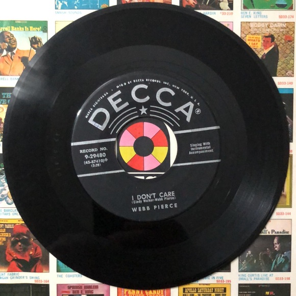 Webb Pierce Your Good For Nothing Heart Vinyl 45 Record '55 - Picture 5 of 6